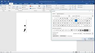 How to type semicolon in Word [upl. by Nalda]