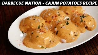 Cajun Spiced Potatoes  Barbeque Nation Style Recipe  CookingShooking [upl. by Artima]