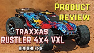 Traxxas Rustler 4X4 VXL Brushless Stadium Truck 110 scale  Product Review [upl. by Sukramal]