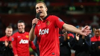 Nemanja Vidic bids farewell to Manchester United fans [upl. by Naujuj667]