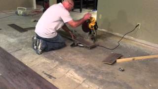 COREtec Plus USFloors first cut 1 [upl. by Adrian]