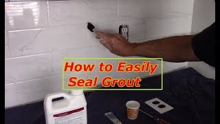 How To Seal Tile Grout [upl. by Newol]