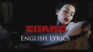 RAMMSTEIN quotSonnequot English Lyrics HD [upl. by Leclair]