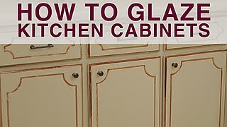 How to Glaze Kitchen Cabinets  DIY Network [upl. by Benni52]