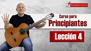 Curso de guitarra para principiantes Lección 4 acordes menores y cambios de acordes [upl. by Ladin]