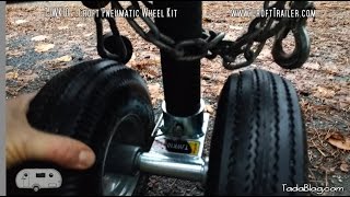 Switch to Dual Pneumatic Wheels for your Trailer Jack [upl. by Sirtemed43]