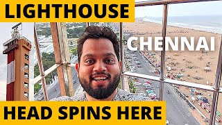 Chennai Lighthouse Marina Beach  How To Go At The Top [upl. by Assyli]