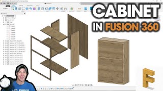 Modeling a Cabinet in Fusion 360 Fusion 360 Woodworking Tutorial [upl. by Benilda551]