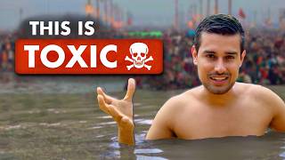 How Dirty was Ganga River during Mahakumbh  Dhruv Rathee [upl. by Ecirtnuahs]