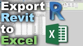 How to Export Schedules from Revit to Excel Tutorial [upl. by Lambertson]