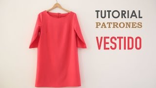 DIY Tutorial y patrones Vestido de Mujer [upl. by Yenal5]