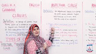 Class 9 amp 10  English Grammar  Lecture 11  CLAUSES  Allied School [upl. by Selin156]