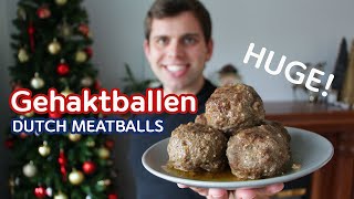 Dutch Meatballs I Made Gehaktballen For My Wife Recipe [upl. by Arutnev]