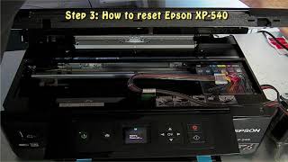 Reset Epson XP 540 Waste Ink Pad Counter [upl. by Nilac]