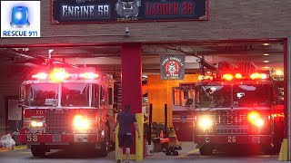 FDNY Fire Response  Fire next to Fire House [upl. by Oicul]