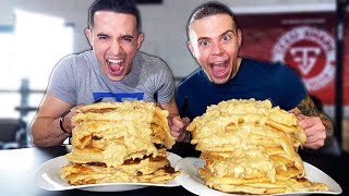 MANGER UN MAXIMUM de PANCAKES   3 KG  Feat Tibo InShape [upl. by Eddi]