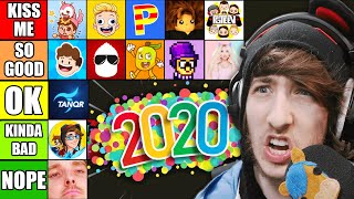 The BEST Roblox YouTubers of 2020 Tier List [upl. by Odrarebe]