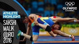 Sakshi Malik 🇮🇳  The road to Olympic Bronze  Athlete Highlights [upl. by Gerlac]