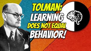 The LearningPerformance Dichotomy Edward Tolman and Latent Learning [upl. by Baten]