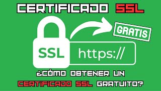 ¿Cómo obtener un certificado SSL GRATUITO [upl. by Isbella]