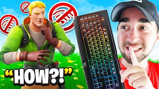 I Trolled Him With WIRELESS Keyboard Prank  Fortnite [upl. by Nyvets944]