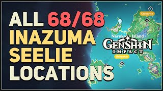 All 68 Inazuma Seelie Locations Genshin Impact [upl. by Sola]