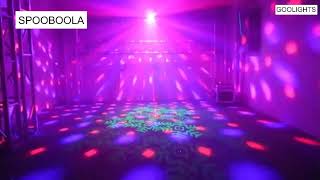 Party Lights  Disco Ball GOOLIGHT Dj Disco Lights LED Stage Light Projector Strobe lights S Reviews [upl. by Assirec]