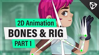 Unity 2D Animation 2020 – Bones amp Rig  Tutorial Part 1 [upl. by Audrit]