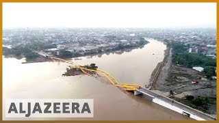 🇮🇩 Indonesia tsunami Drone footage shows widescale devastation  Al Jazeera English [upl. by Siraval]