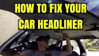 HOW TO Replace a Car Roof Lining [upl. by Aida]