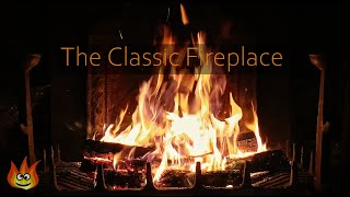 Classic Burning Fireplace Loop with Crackling and Sizzling Fire Sounds Full HD [upl. by Niwre]