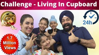 Challenge  Living In Cupboard  Almari   24 Hours  Ramneek Singh 1313  RS 1313 VLOGS [upl. by Akinimod]