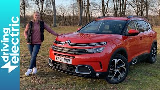 New Citroen C5 Aircross PlugIn Hybrid PHEV SUV review – DrivingElectric [upl. by Ellerrehc636]