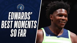 Anthony Edwards HIGHLIGHT Moments From His Rookie Campaign So Far [upl. by Anikehs]