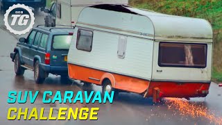 SUV Caravan Challenge  Top Gear  Series 22  BBC [upl. by Row]