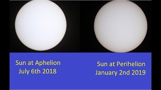 Sun at Aphelion Vs Perihelion [upl. by Portugal]