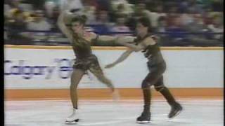 Duchesnay amp Duchesnay FRA  1988 Calgary Ice Dancing Free Dance US ABC [upl. by Sophy]