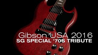 Gibson 2016 SG Special 70s Tribute Overview • Wildwood Guitars [upl. by Babby95]