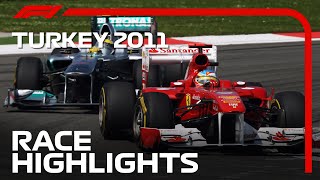 2011 Turkish Grand Prix Race Highlights [upl. by Faucher775]