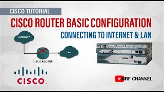 Cisco Router Basic Configuration  Connecting Internet amp LAN Network [upl. by Aserat]