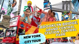 Brooklyn Bridge Grand Central Station Central Park  New York City Tour  RS 1313 VLOGS [upl. by Nayk]