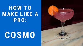 How to Make Cocktails  COSMOPOLITAN  Cocktail Recipes [upl. by Gaultiero]