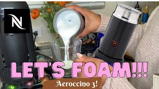 How To Foam Milk With Aeroccino 3 Make Coffee With Foam Tips amp Tricks  Easy Foamed Latte Recipe [upl. by Eromle]