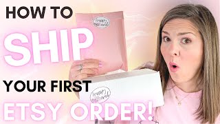 Etsy Shipping Tutorial 2021 Step by Step How I Process and Package Etsy Orders from Home [upl. by Sivatco]