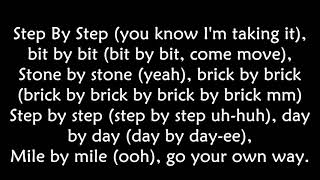 Whitney houston  Step by step LYRICS Ohnonie HQ [upl. by Fabien]