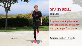 Kids Athletic Sports Training Improve Running Form to Increase Speed Efficiency Game Performance [upl. by Ranjiv]