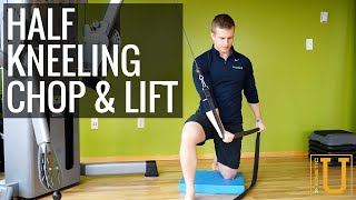 How To Do The Half Kneeling Chop amp Lift  Kinetic Sports Rehab [upl. by Anatsirhc]