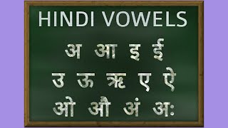 Hindi Vowels Pronunciation  Learn Hindi Alphabets [upl. by Notaes]