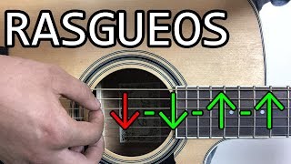 APRENDE RASGUEOS DE GUITARRA LOS MAS FACILES [upl. by Drummond]