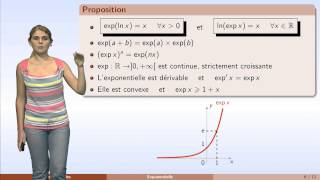 Fonctions usuelles  partie 1  logarithme et exponentielle [upl. by Faustina]